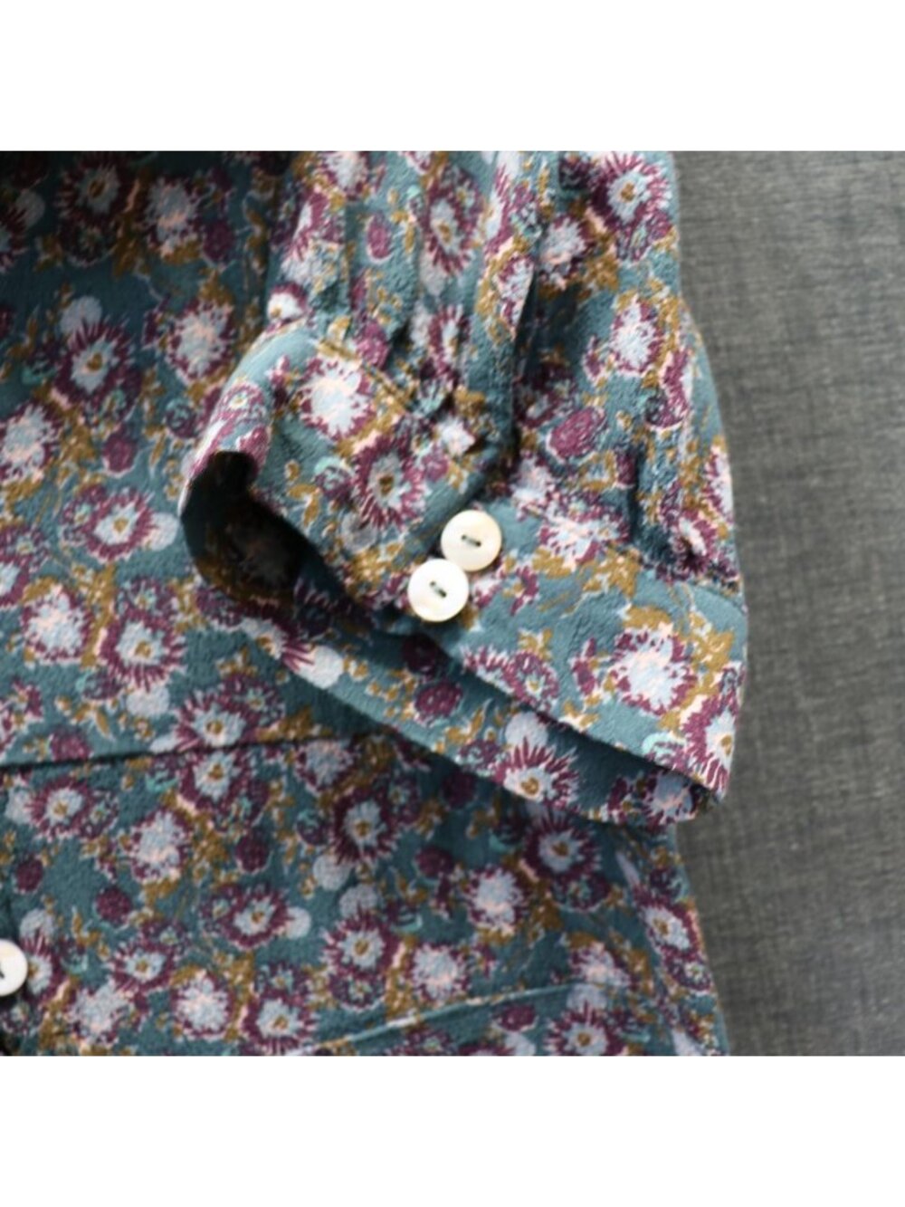 Free People Provence Floral Puff Sleeve Dress S - Picture 7 of 12